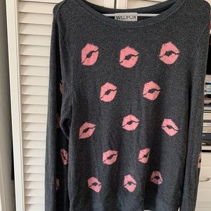 Wildfox lips sweater